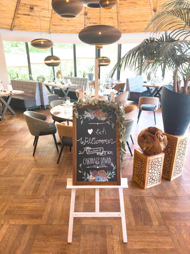 forsthaus wingst hochzeit willkommensschild.jpg - Hochzeiten